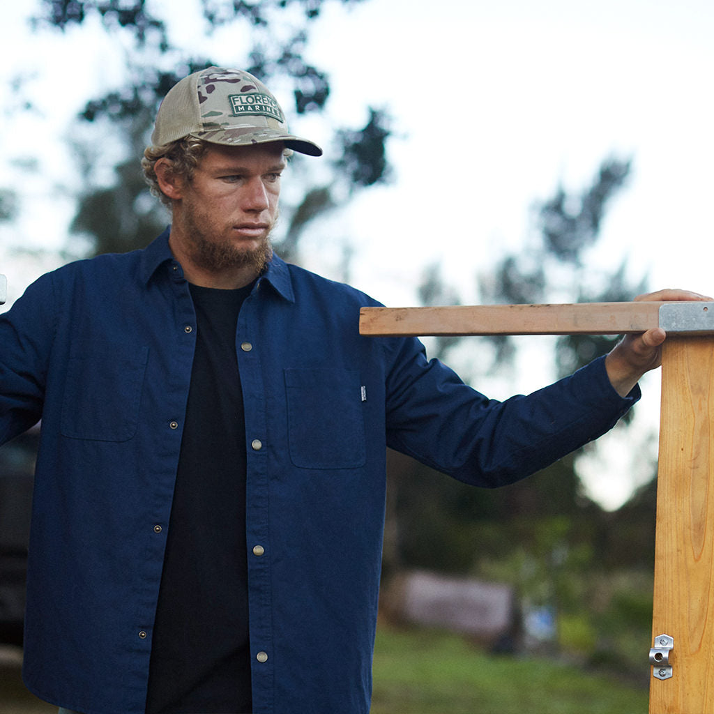 Florence Windstop Overshirt - Navy