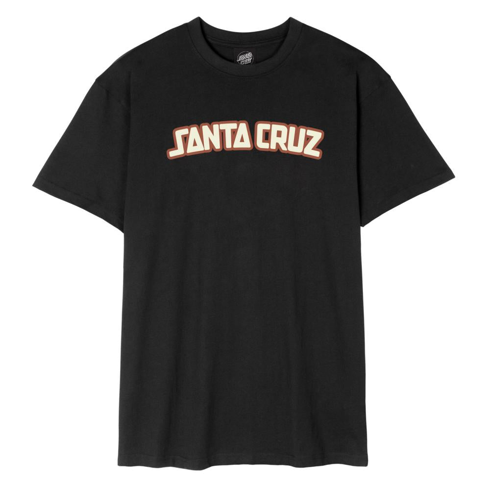 Santa Cruz Arch Strip T-Shirt - Black | T-Shirts | Santa Cruz