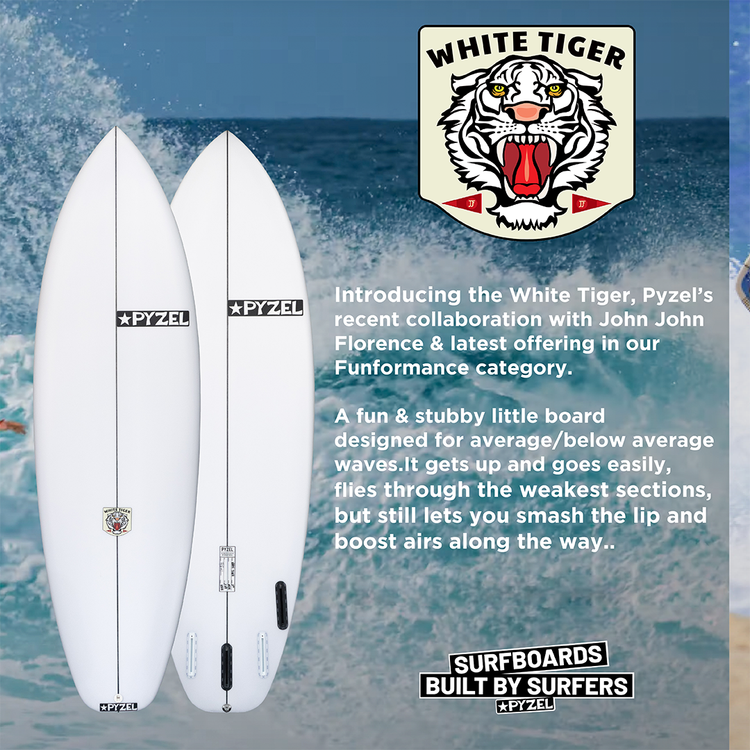 Pyzel White Tiger PU Surfboard