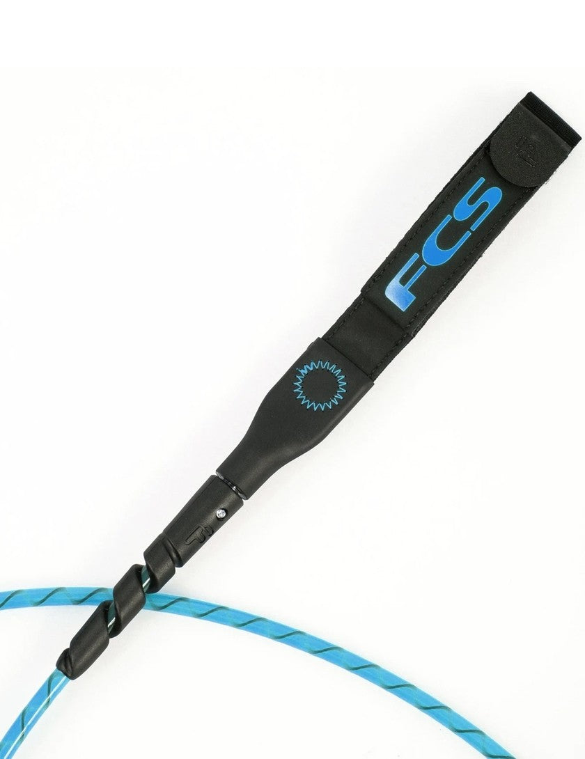 FCS Freedom Helix All Round Leash - Blue/Black