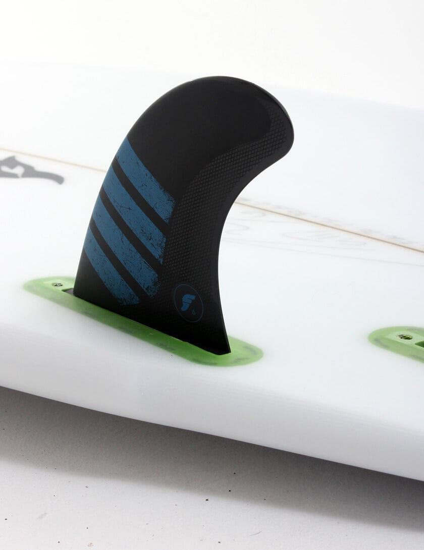 Futures F6 Alpha Tri Fin Set Medium - Carbon / Blue-Futures F6 Alpha Tri Fin Set Medium - Carbon / Blue-Green Overhead