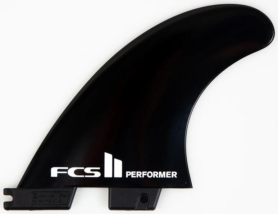 FCS II Performer Black Tri Fins - Medium | Fins | FCS